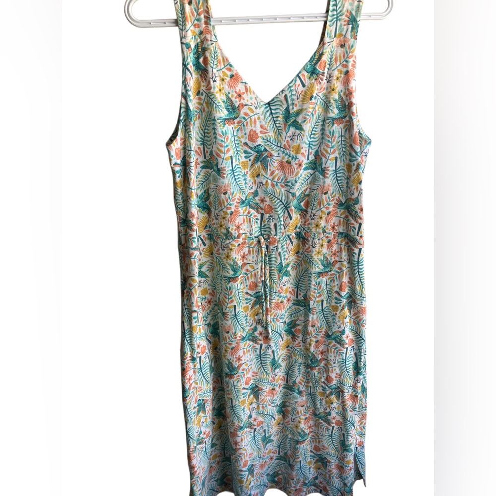 Duluth Trading Co To 'n' Flow Midi Dress floral tropical medium
